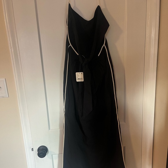 Free People Black Linen Midi Dress - Picture 4 of 5